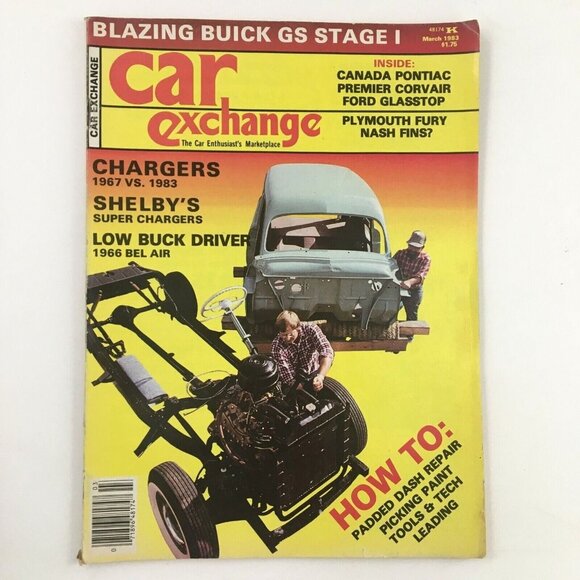 Car Exchange Magazine March 1983 Buick GS Charger Shelby 66 Bel Air 80s - Picture 1 of 1